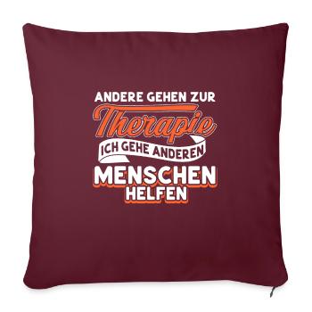 Heilerziehungspfleger Heilerziehungspflege hep - Sofakissenbezug 45 x 45 cm - Burgunderrot - Vorne
