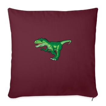Allosaurus Dinosaure Enfants Dino Cadeau - Housse de coussin décorative 45 x 45 cm - bordeaux - Devant