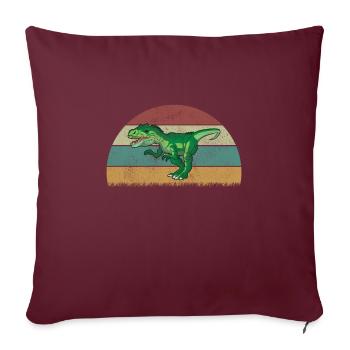 Allosaurus Dinosaure Enfants Dino Cadeau - Housse de coussin décorative 45 x 45 cm - bordeaux - Devant