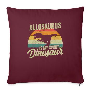 Allosaurus Dinosaure Enfants Dino Cadeau - Housse de coussin décorative 45 x 45 cm - bordeaux - Devant
