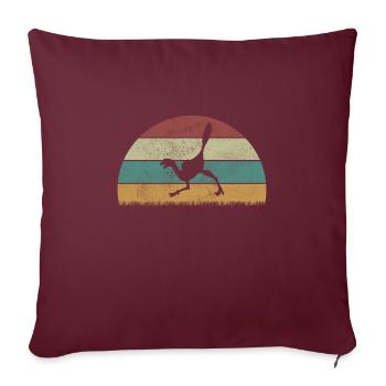 xxx Dinosaur Kids Dino Cadeau - Housse de coussin décorative 45 x 45 cm - bordeaux - Devant