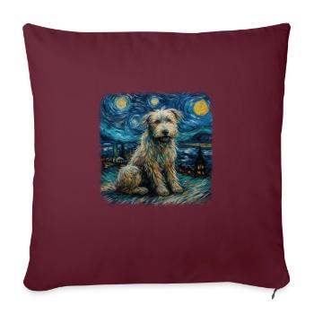 Bolonka Zwetna Van gogh nuit étoilée - Housse de coussin décorative 45 x 45 cm - bordeaux - Devant