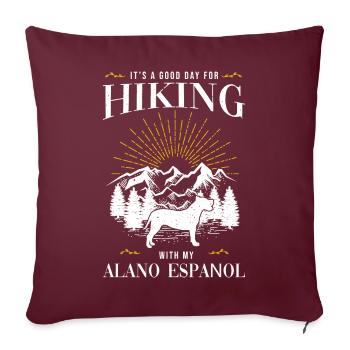 Alano Espanol - Housse de coussin décorative 45 x 45 cm - bordeaux - Devant