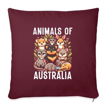Dingo-liebhaber Westaustralien-tier-hundedingos - Sofakissenbezug 45 x 45 cm - Burgunderrot - Vorne