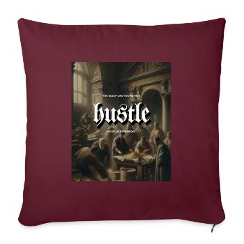 Hustle Renaissance Peinture Hommes Comte Or - Housse de coussin décorative 45 x 45 cm - bordeaux - Devant