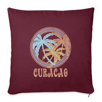 Curacao - Sofakissenbezug 45 x 45 cm - Burgunderrot - Vorne