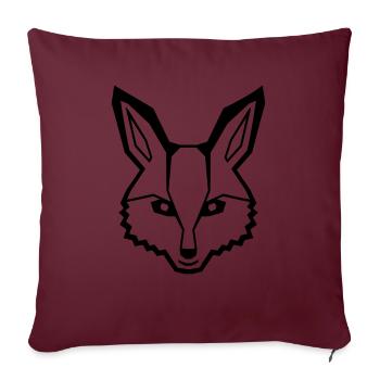 Fox Red Fox Wild Animal Clever Forest Inhabitants - Sofa pillowcase 17,3'' x 17,3'' (45 x 45 cm) - burgundy - Front