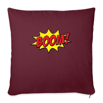 Comic Boom Cartoon FX - idée cadeau parfait - Housse de coussin décorative 45 x 45 cm - bordeaux - Devant