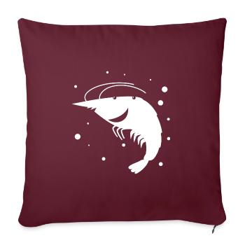 Languste - Fisch Meereswesen Tierfreund - Sofakissenbezug 45 x 45 cm - Burgunderrot - Vorne