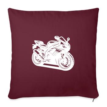 Course automobile, Extrême, Course, Sport automobile - Housse de coussin décorative 45 x 45 cm - bordeaux - Devant