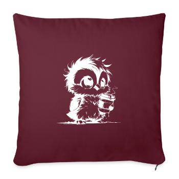 Mignon petit café fatigué flou Kautz - Housse de coussin décorative 45 x 45 cm - bordeaux - Devant