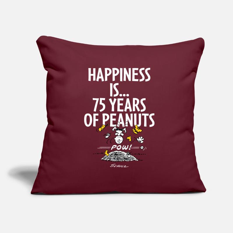 Peanuts Design Le Bonheur C’est… 75 Ans De Peanuts Housse de coussin décorative 45 x 45 cm