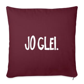 jo glei | Österreich Wien bayern - Sofakissenbezug 45 x 45 cm - Burgunderrot - Vorne
