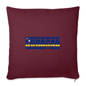 Curaçao - Housse de coussin décorative 45 x 45 cm - bordeaux - Devant
