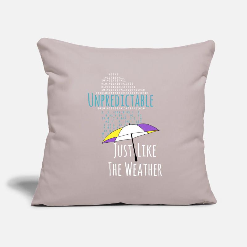 Non-binary raindrops non-binary PRIDE LGBT Sofa pillowcase 17,3'' x 17,3'' (45 x 45 cm)