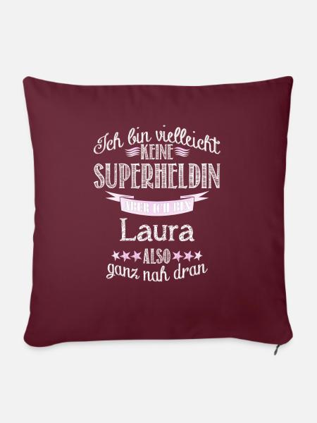 laura - Sofakissenbezug 45 x 45 cm - Burgunderrot