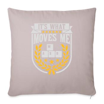 c’est ce qui m’émeut - Housse de coussin décorative 45 x 45 cm - taupe clair - Devant