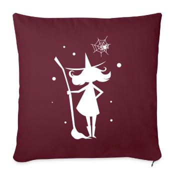 Halloween - Sorciers Magiques Magiques - Housse de coussin décorative 45 x 45 cm - bordeaux - Devant