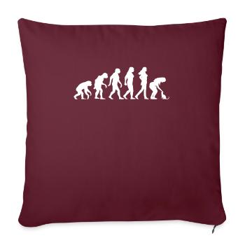 Cats Kittens Evolution TShirt - Sofa pillowcase 17,3'' x 17,3'' (45 x 45 cm) - burgundy - Front