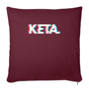 Keta Shirt Ketamin - Sofakissenbezug 45 x 45 cm - Burgunderrot - Vorne