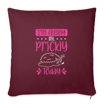 Je me sens irritable aujourd’hui - Housse de coussin décorative 45 x 45 cm - bordeaux - Devant