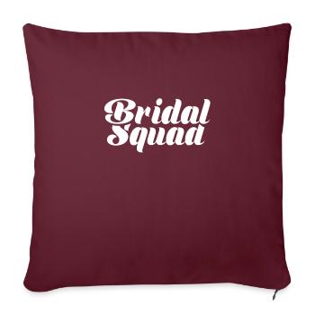 Équipe de couples mariés - Housse de coussin décorative 45 x 45 cm - bordeaux - Devant