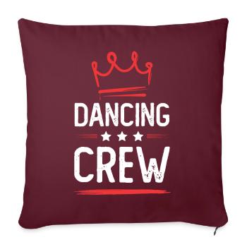 Équipe de danse - Housse de coussin décorative 45 x 45 cm - bordeaux - Devant