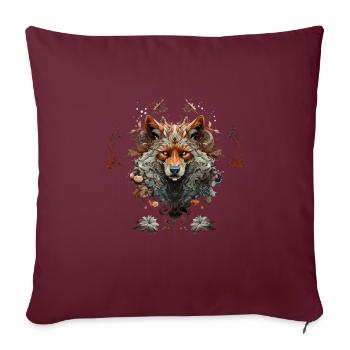Mythe du chien-loup-garou, Cerberus, Hellhound - Housse de coussin décorative 45 x 45 cm - bordeaux - Devant