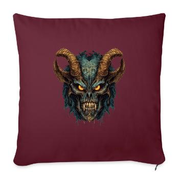 Monster Monster Demon Devil Vampire Guhl Zombie - Housse de coussin décorative 45 x 45 cm - bordeaux - Devant