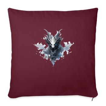 Mecha Animal Tiger Wolf Fox Dino Bear Cyborg - Sofa pillowcase 17,3'' x 17,3'' (45 x 45 cm) - burgundy - Front