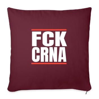 Fuck Corona Virus Pandemic Gift - Housse de coussin décorative 45 x 45 cm - bordeaux - Devant