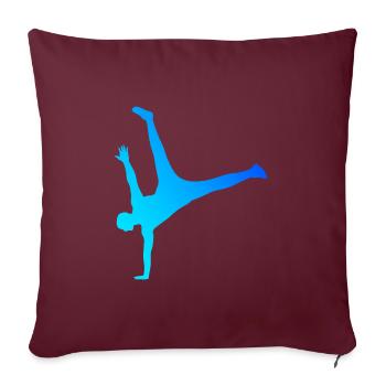 Hiphop Breakdance Femme Hip Hop Break Dance Hommes - Housse de coussin décorative 45 x 45 cm - bordeaux - Devant