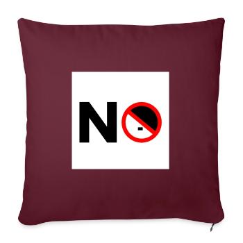 Vers la droite - Housse de coussin décorative 45 x 45 cm - bordeaux - Devant