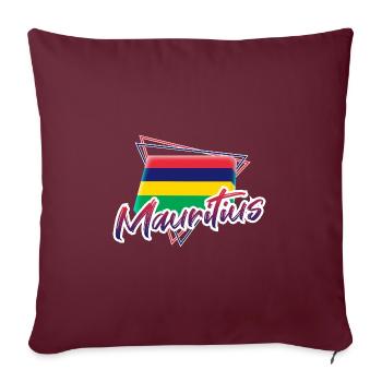 Maurice - Housse de coussin décorative 45 x 45 cm - bordeaux - Devant