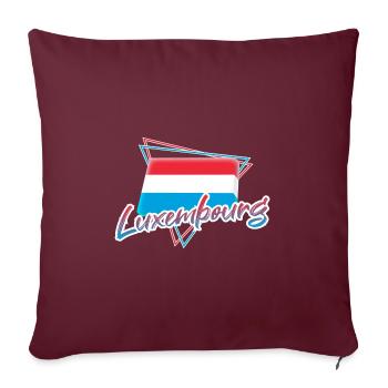 Luxembourg - Housse de coussin décorative 45 x 45 cm - bordeaux - Devant