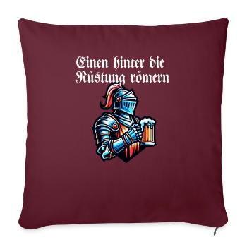 Bière - One Behind The Armor Romans Toast - Housse de coussin décorative 45 x 45 cm - bordeaux - Devant