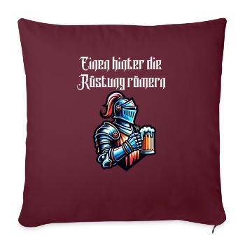 Bière - One Behind The Armor Romans Toast - Housse de coussin décorative 45 x 45 cm - bordeaux - Devant