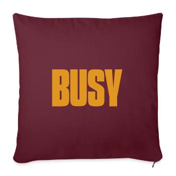 Busy - occupé - Housse de coussin décorative 45 x 45 cm - bordeaux - Devant