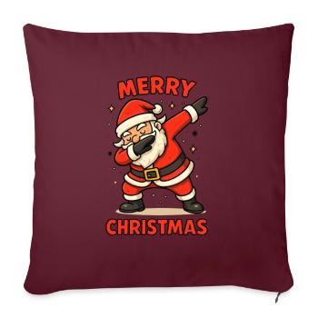 Dabbing Santa Dab - Sofakissenbezug 45 x 45 cm - Burgunderrot - Vorne