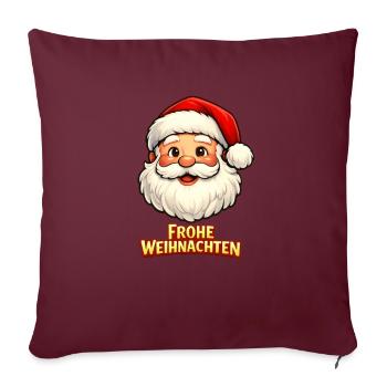 Santa Claus Merry Christmas - Sofa pillowcase 17,3'' x 17,3'' (45 x 45 cm) - burgundy - Front