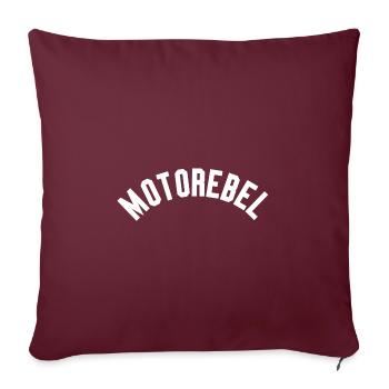 Moto Rebel - Housse de coussin décorative 45 x 45 cm - bordeaux - Devant