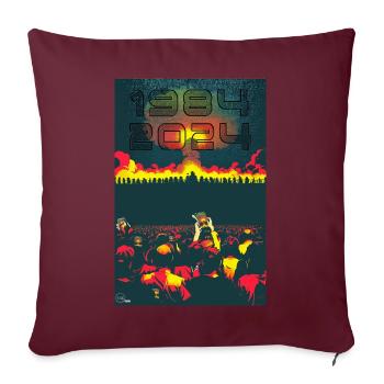 NUKE 3 von Yume Origins - Sofakissenbezug 45 x 45 cm - Burgunderrot - Vorne
