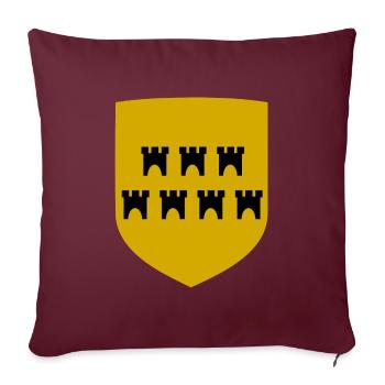 Les Saxons de Transylvanie - Housse de coussin décorative 45 x 45 cm - bordeaux - Devant
