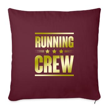 Équipe de Course - Housse de coussin décorative 45 x 45 cm - bordeaux - Devant