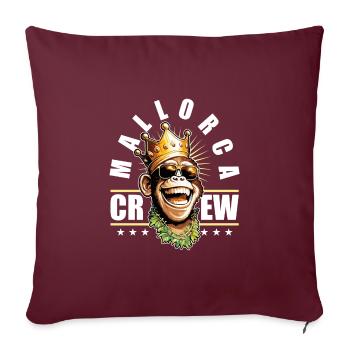 Mallorca Monkey 2023 Équipage Malle - Housse de coussin décorative 45 x 45 cm - bordeaux - Devant