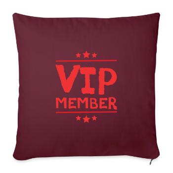 Vip Mitglied - Sofakissenbezug 45 x 45 cm - Burgunderrot - Vorne