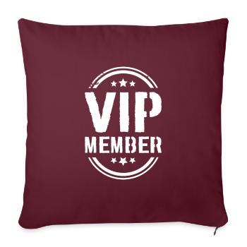 Vip Mitglied - Sofakissenbezug 45 x 45 cm - Burgunderrot - Vorne