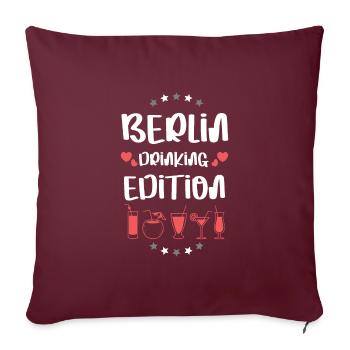Équipe de boisson de Berlin - Housse de coussin décorative 45 x 45 cm - bordeaux - Devant