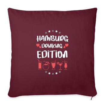 L’équipe de boisson de Hambourg - Housse de coussin décorative 45 x 45 cm - bordeaux - Devant