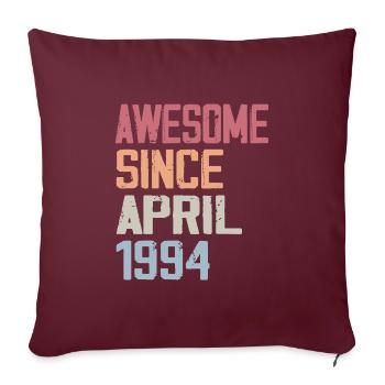 Les Légendes Sont Nées En Avril 1994 - Housse de coussin décorative 45 x 45 cm - bordeaux - Devant